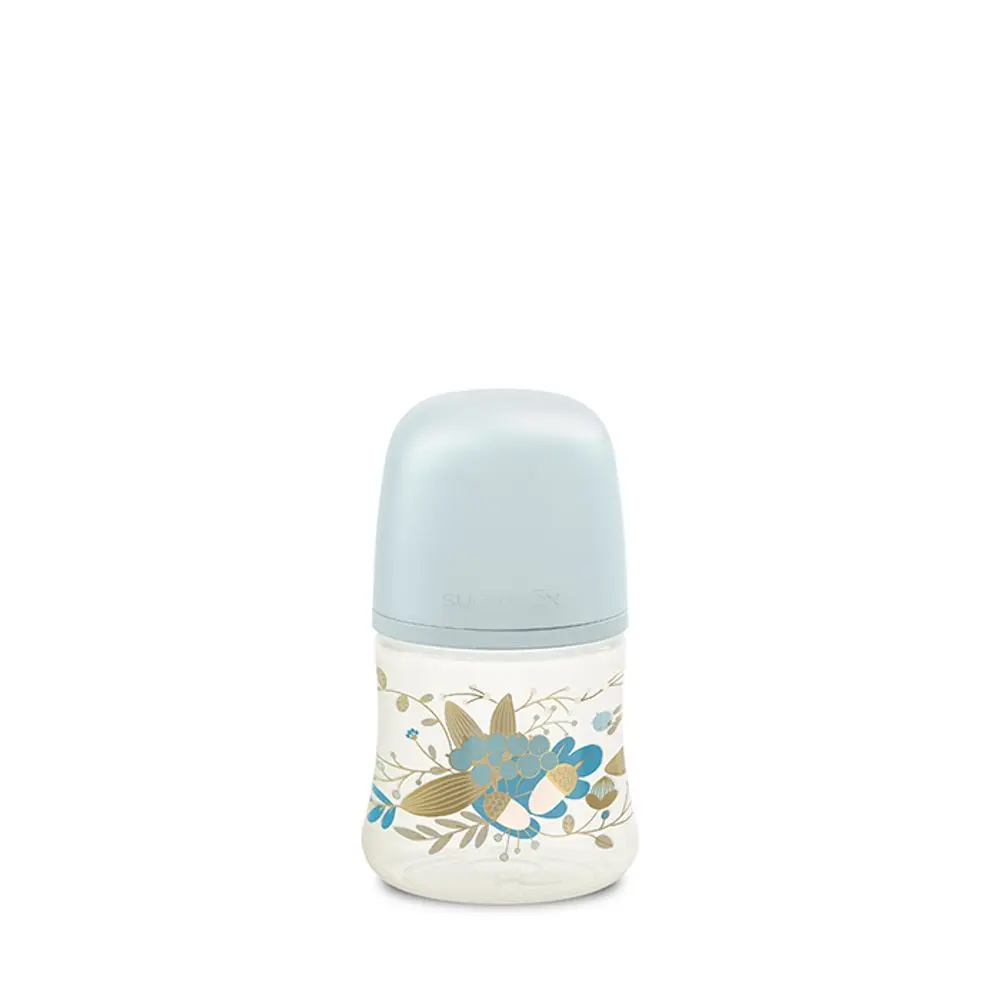 Suavinéx kojenecká láhev (S) Premium Gold 150ml - MODRÁ
