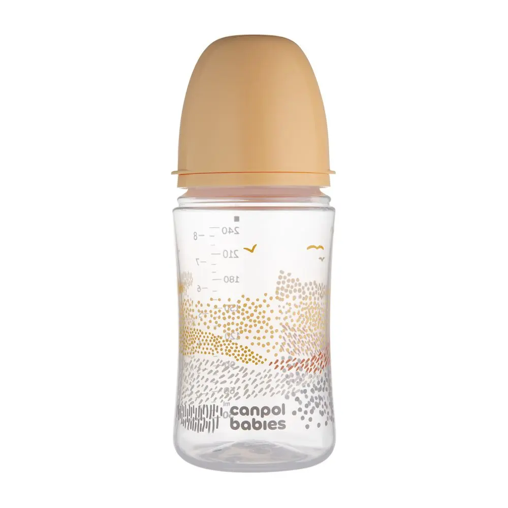 Canpol babies Antikoliková lahev EasyStart MOUNTAINS 240ml béžová