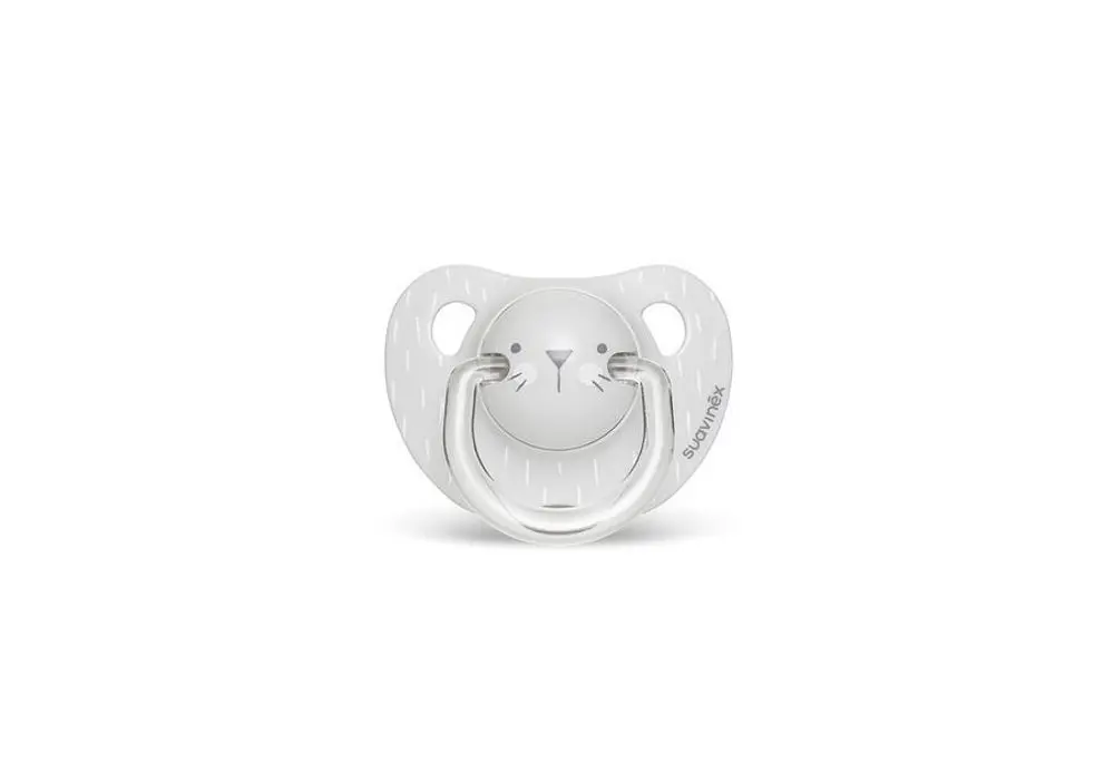 Suavinéx dudlík anatomický HYGGE 6-18m - šedá - vousky