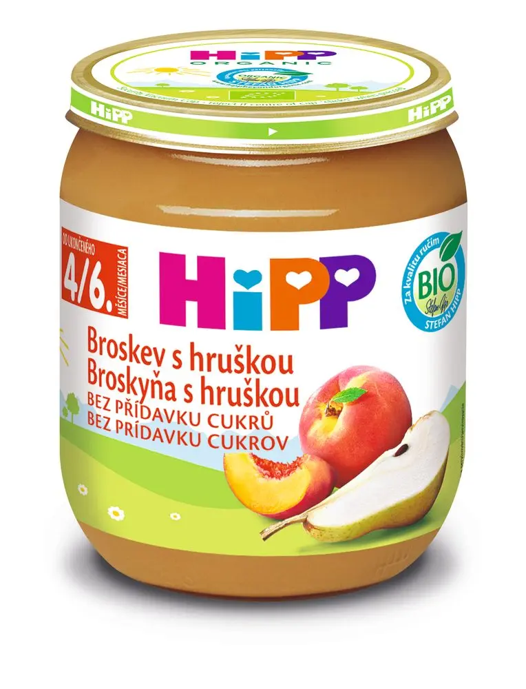 HiPP BIO Broskev s hruškou 125 g