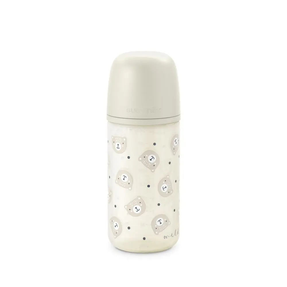Suavinex Láhev sklo WILD & FREE 240 ml fyziologická SX PRO +0 SF - krémová