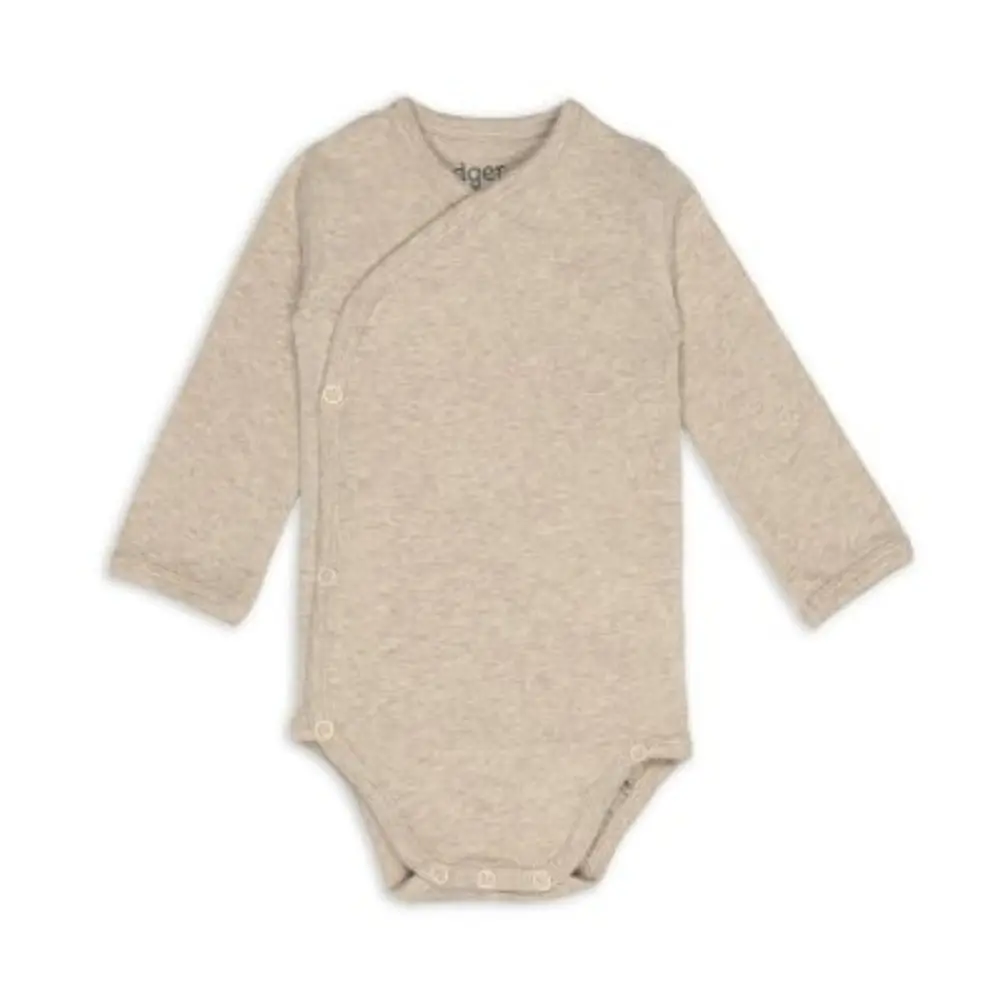 LODGER Body s dlouhým rukávem Melange Beige vel. 62