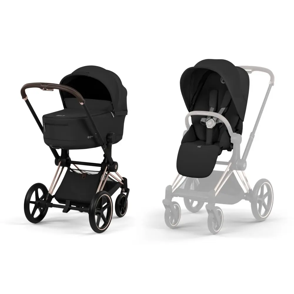 Cybex Priam Comfort kompletní kočárek 2026 - Rosegold / Sepia Black
