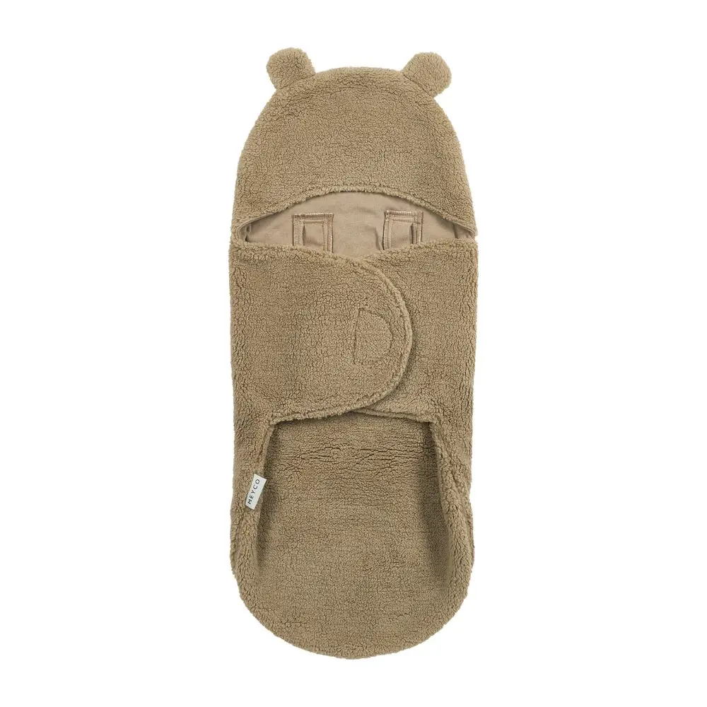 Meyco Zavinovací deka Teddy Bear Brown