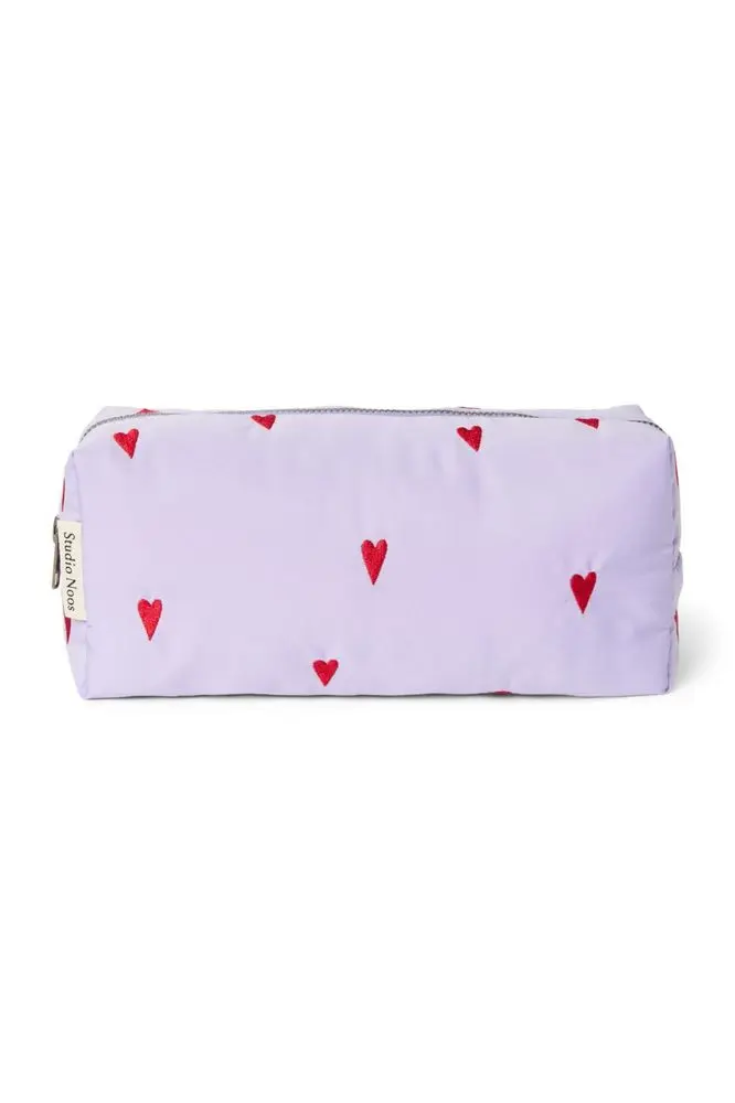 Studio Noos Puffy POUCH kabelka Purple Hearts
