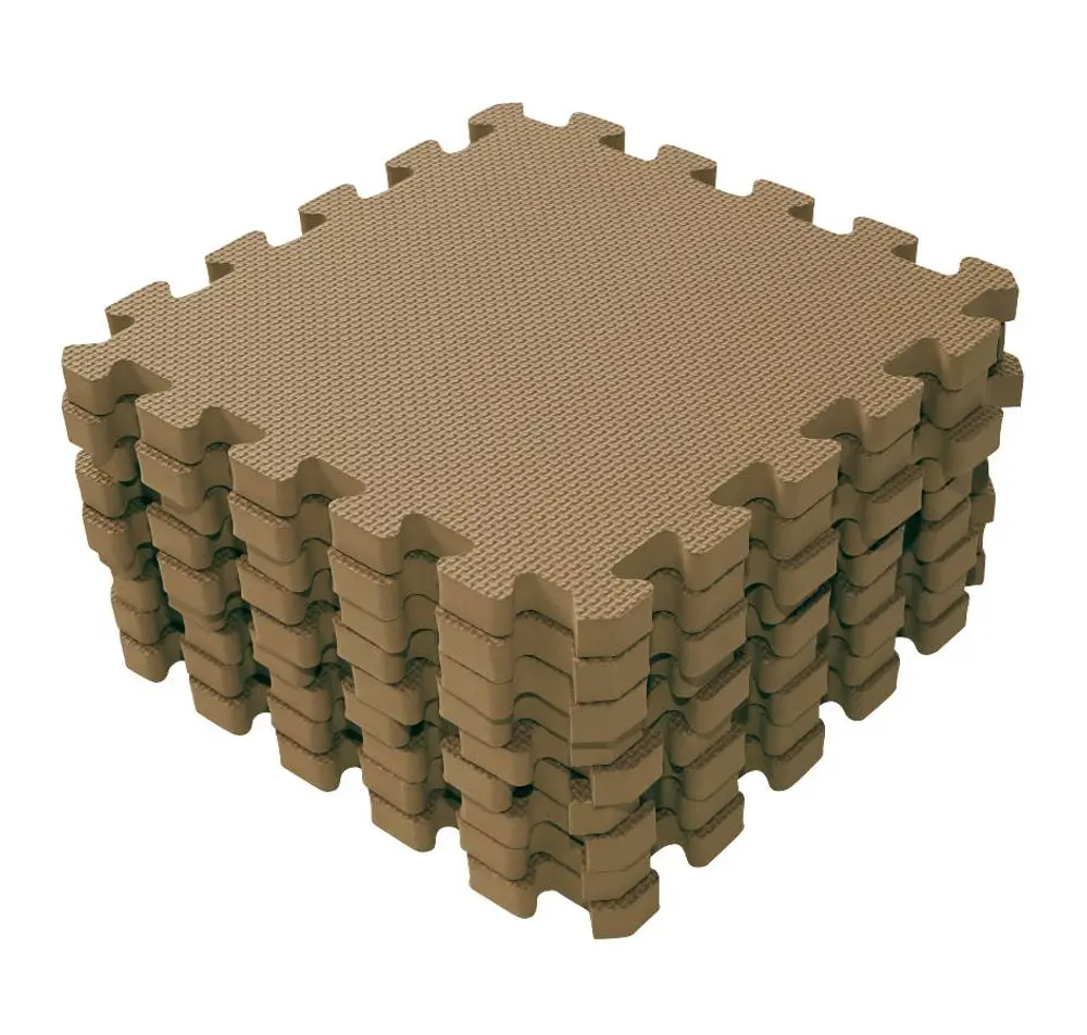 BabyDan hrací podložka puzzle Brown 90x90cm