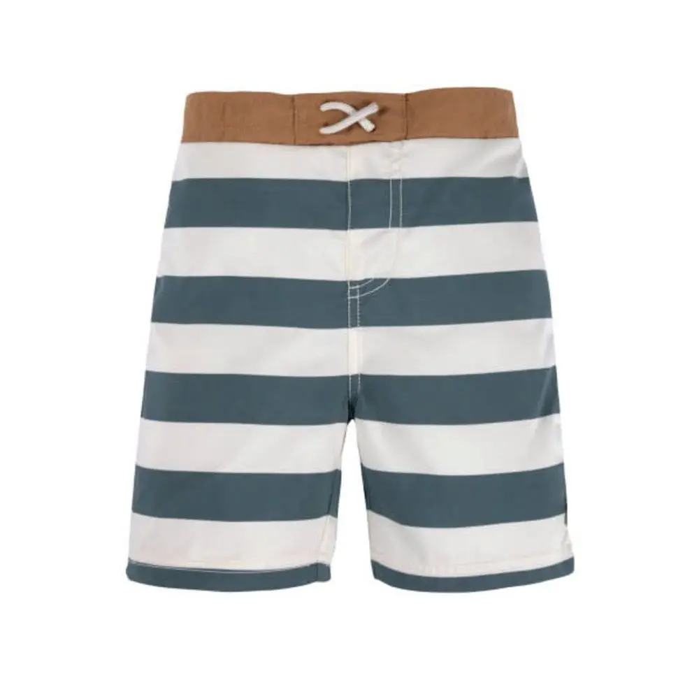 Lässig Splash Board Shorts block stripes milky/blue - 7-12m