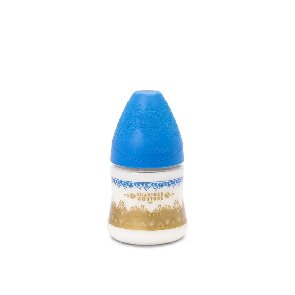 Suavinéx lahev Haute Couture silikon 150ml - TMAVĚ MODRÁ
