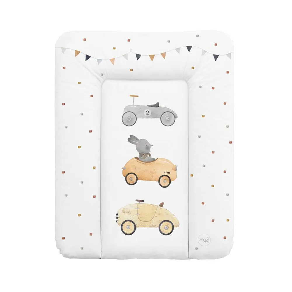 CEBA BABY Přebalovací podložka měkká malá (50x70) Basic Bunny Driver