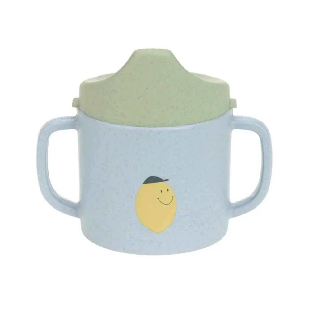 Dětský hrneček Lassig Sippy Cup - Happy Fruits lemon