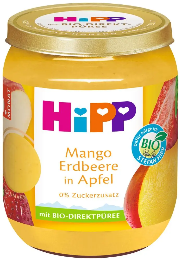 HiPP BIO Superovoce Jablko, mango a jahody 160 g