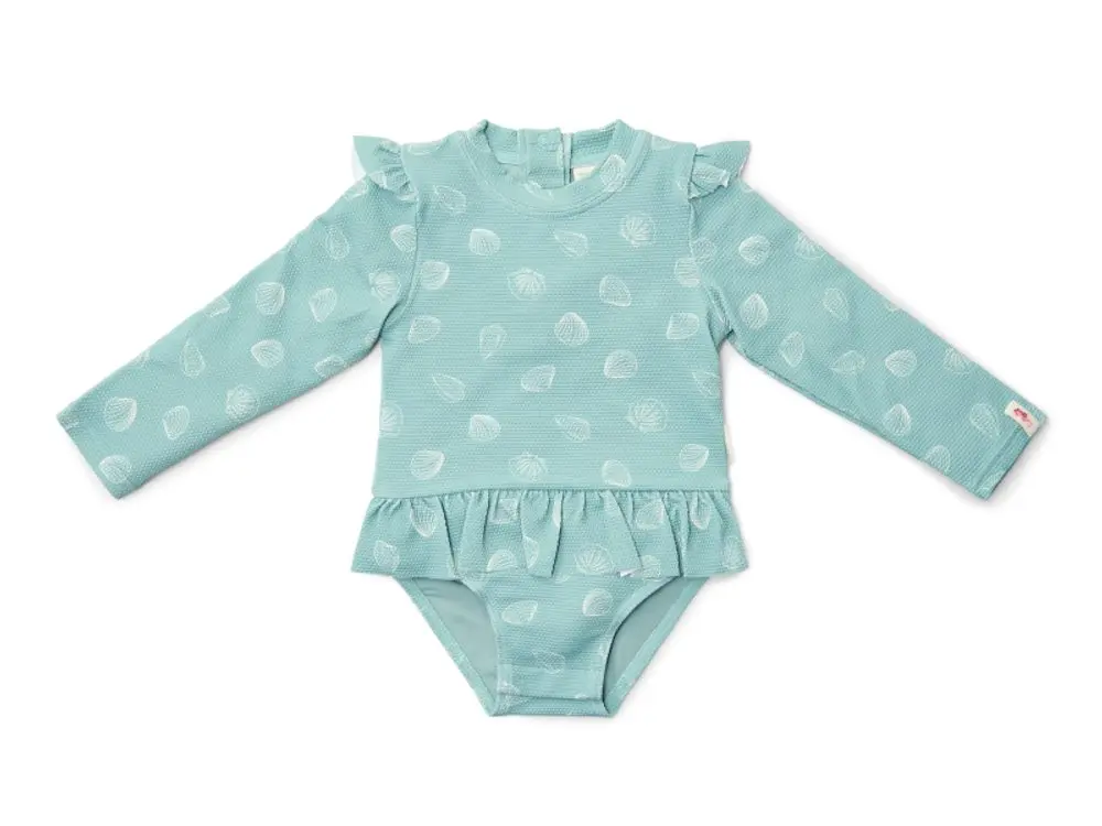 Little Dutch Plavky dlouhý rukáv Ocean Treasures Surf Blue vel. 98/104