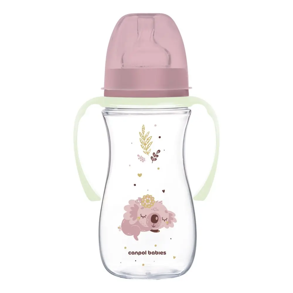 Canpol babies Antikoliková lahev EasyStart SLEEPY KOALA 300ml růžová