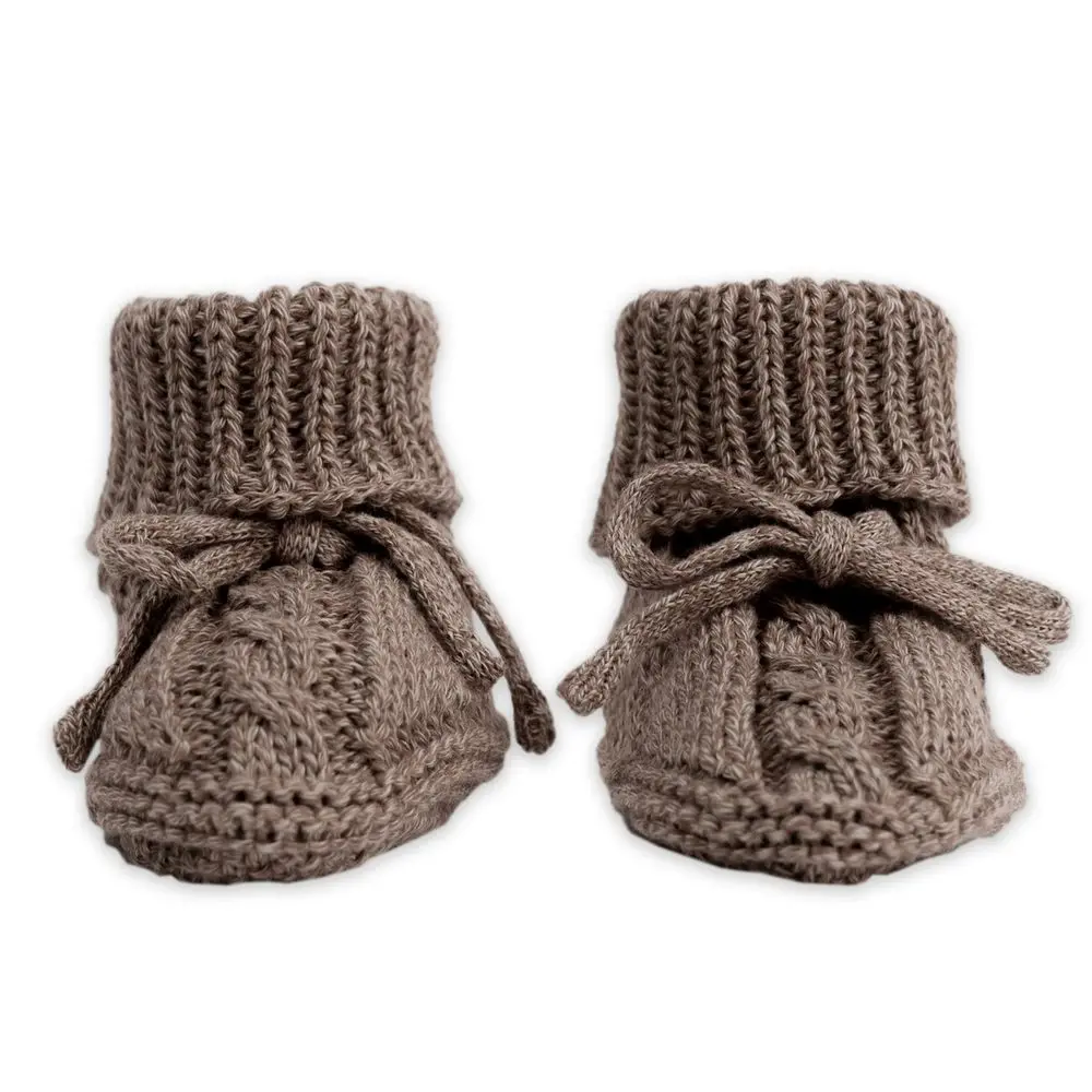 LODGER Capáčky Knit Cable Buffalo vel. 0 - 6 měsíců