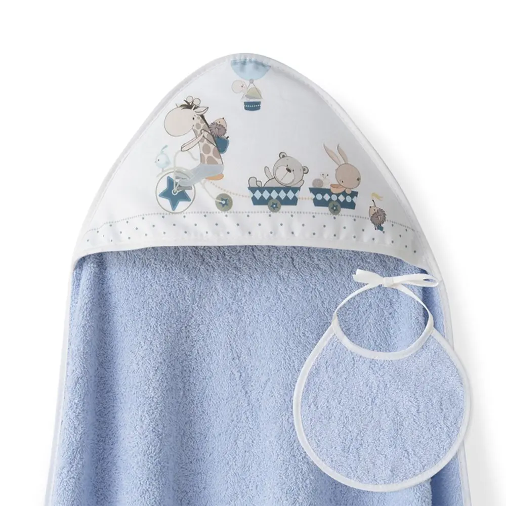 Interbaby OSUŠKA froté ZVÍŘÁTKA - modrá