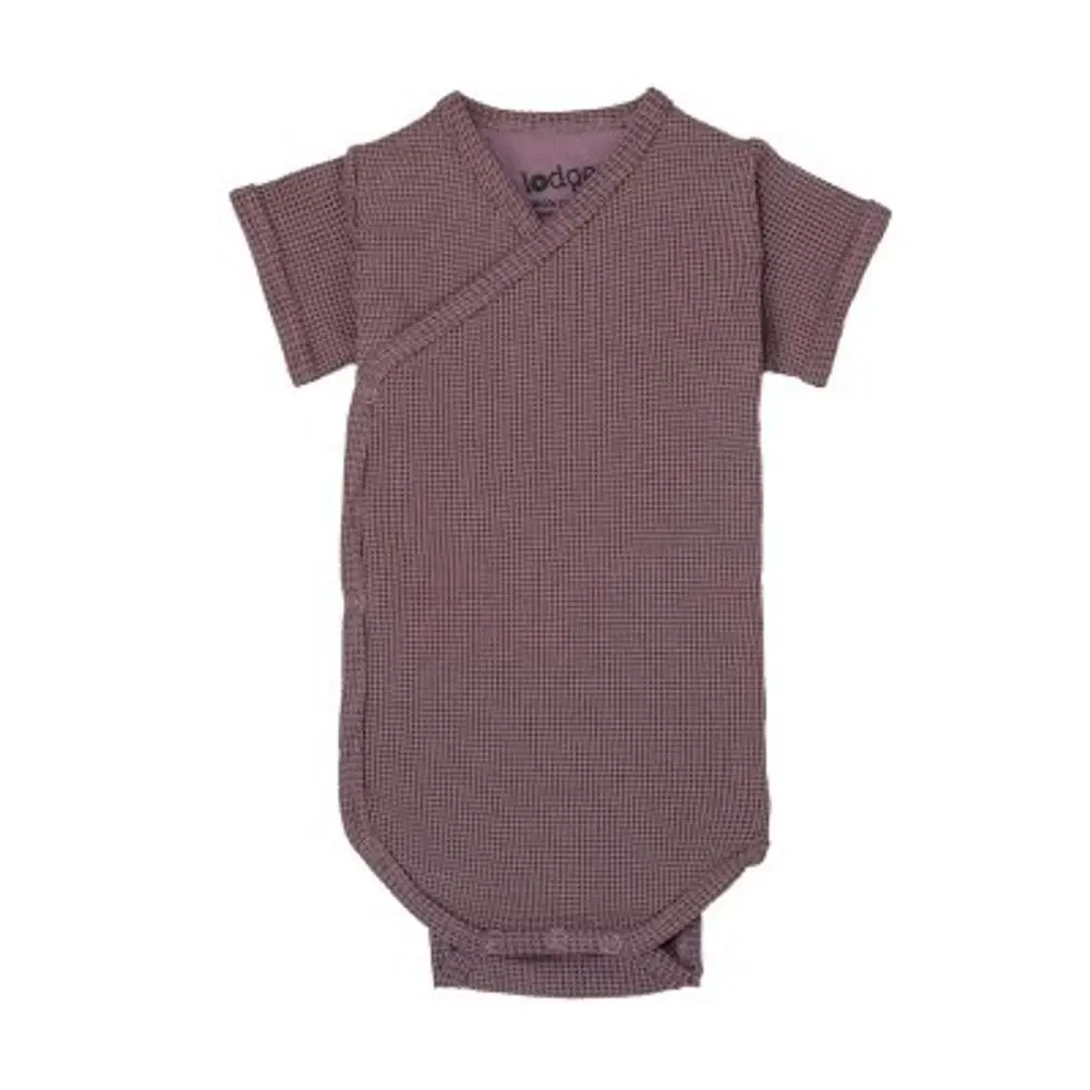 LODGER Romper Short Sleeves Ciumbelle Rose vel. 80