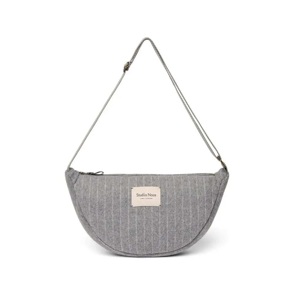 Studio Noos Flannel Chalkstripe Adult FANNY kabelka Light Grey