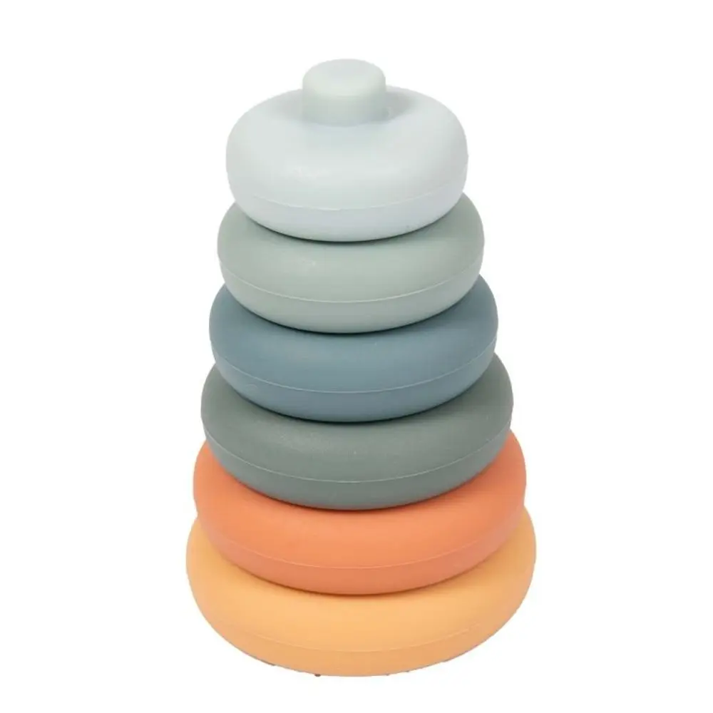 Bo Jungle Silikonová stohovací kousátka B-Silicone - Rounds