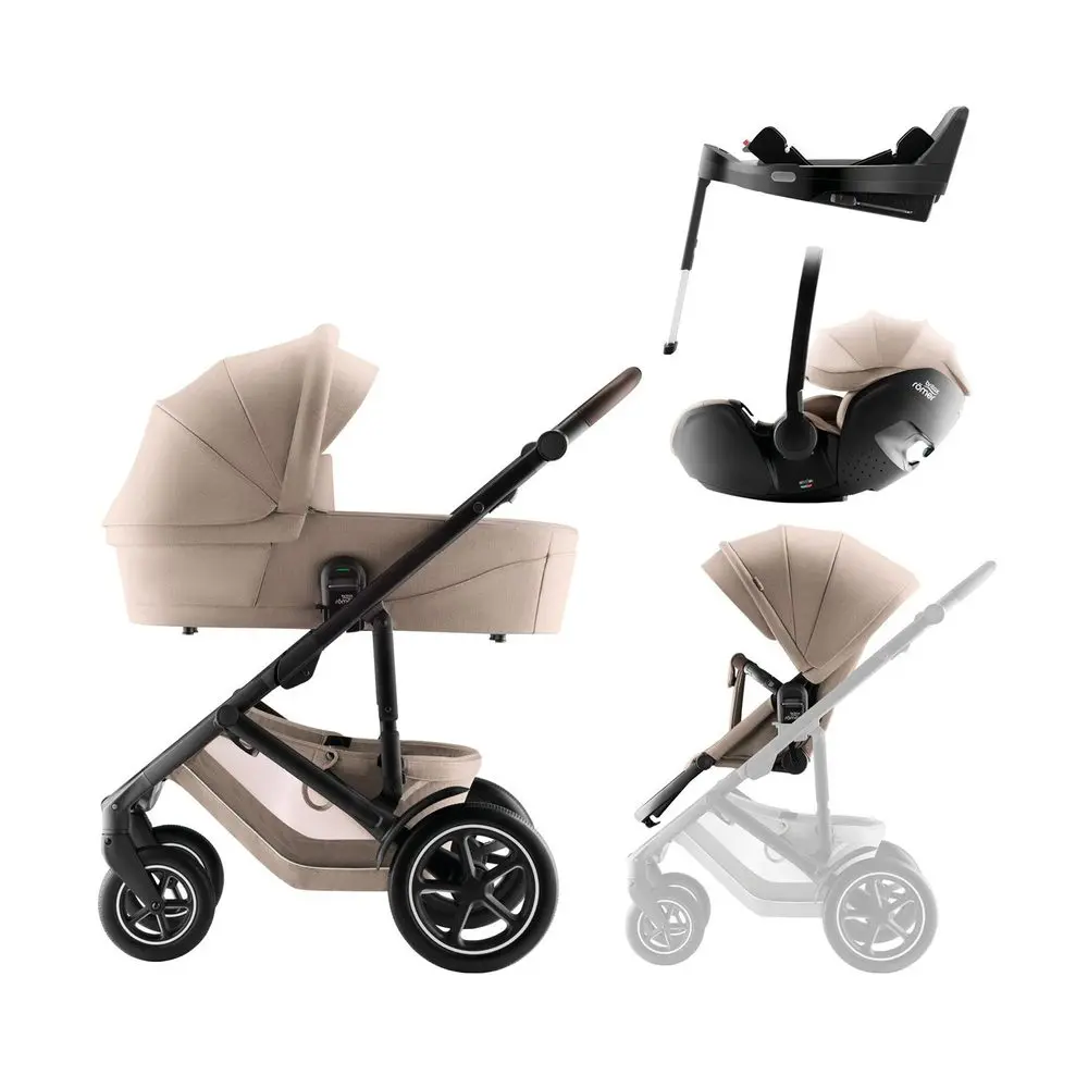 BRITAX-RÖMER Set kočárek Smile 5Z + hluboká korba + autosedačka Baby-Safe PRO + Vario Base 5Z Style