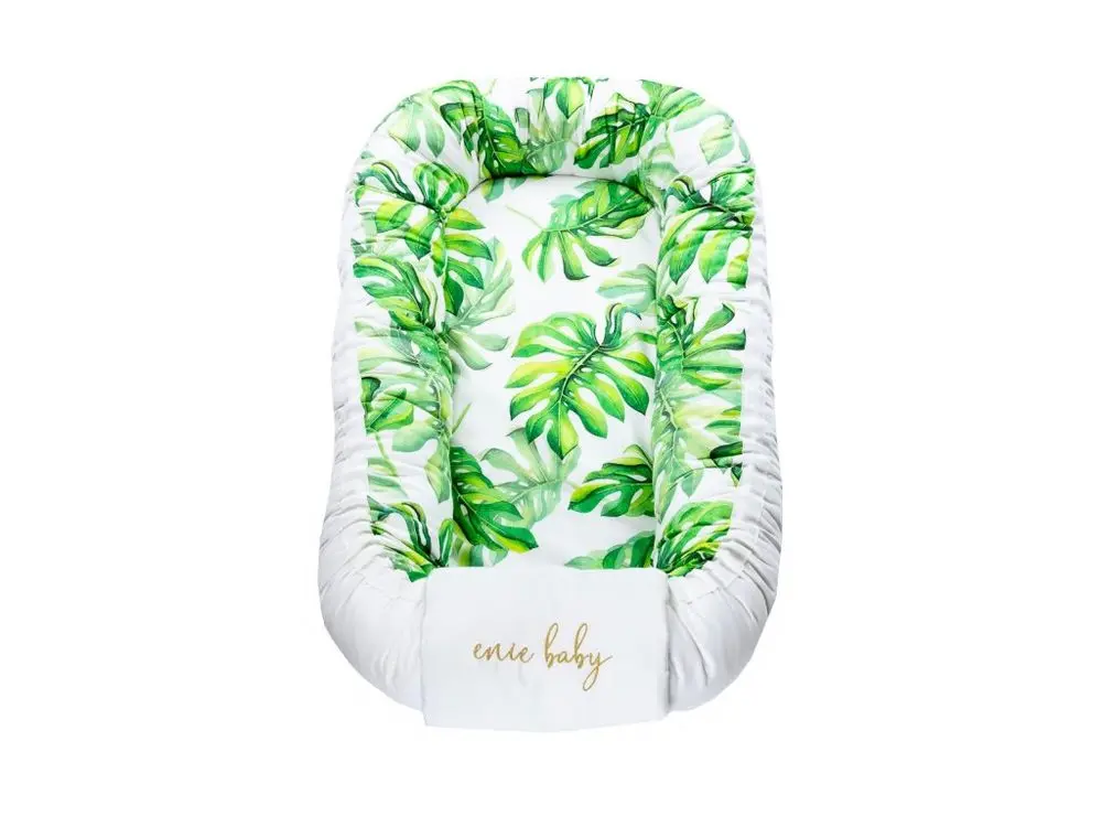 enie baby Hnízdečko SATINE tropical leaves