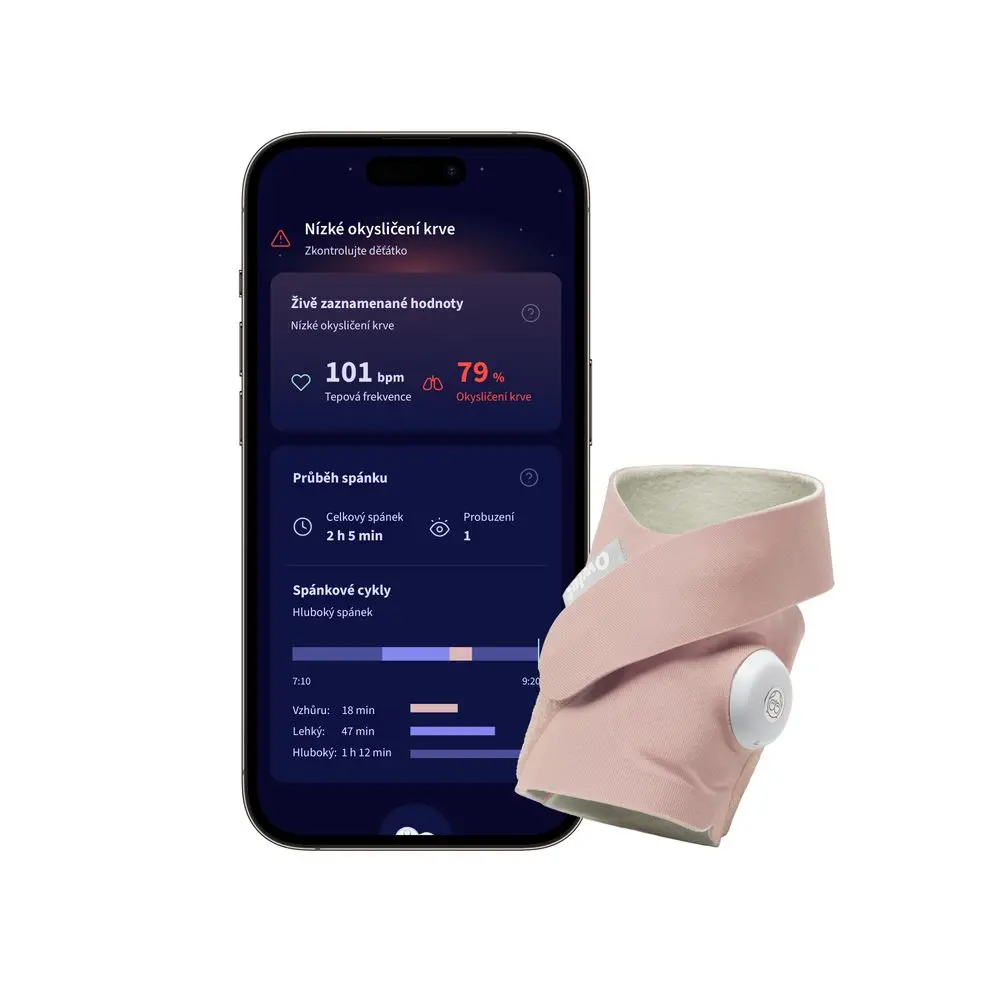 Owlet Dream SockTM – Chytrá ponožka 0-18 měsíců