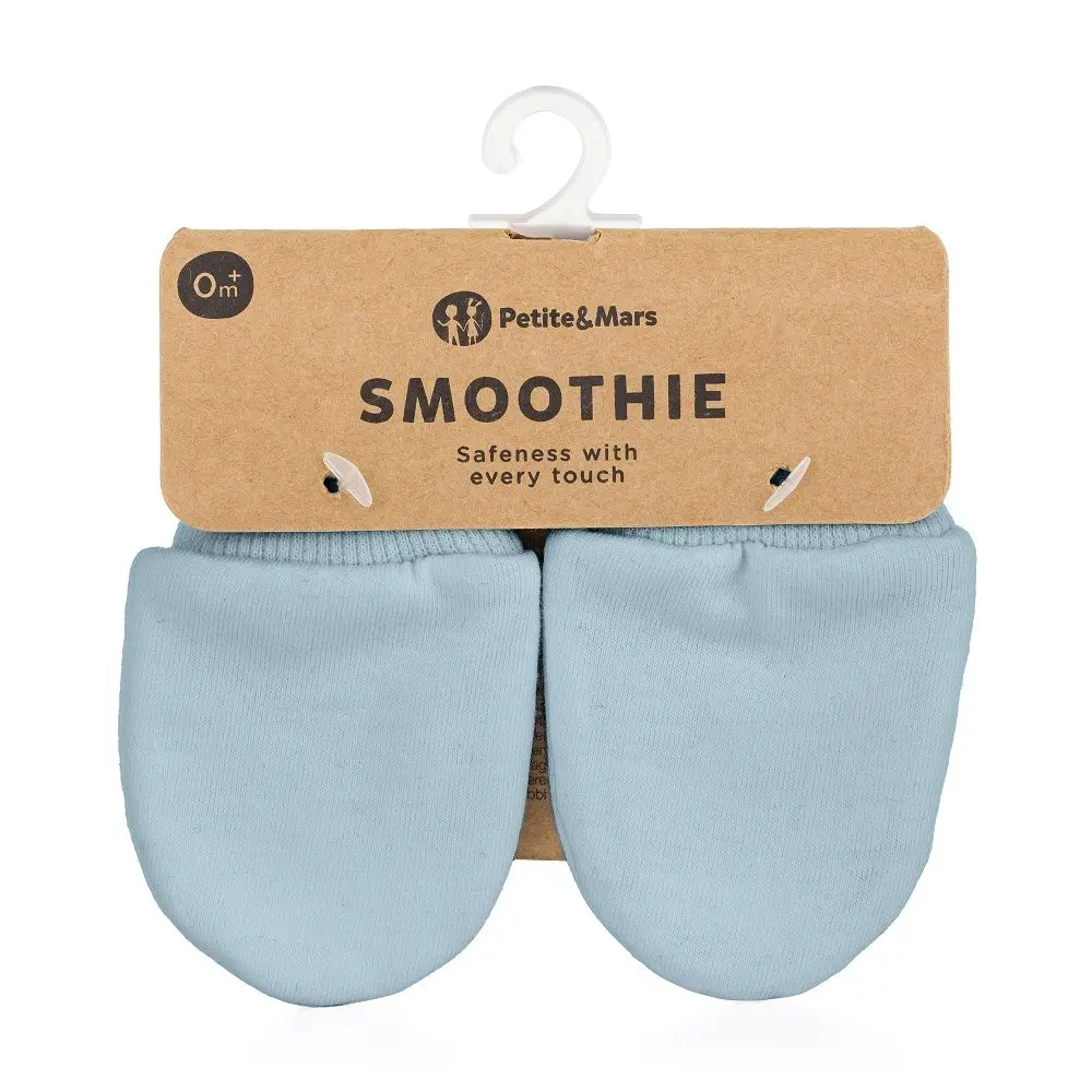Petite&Mars Rukavičky kojenecké Smoothie - Sky Blue