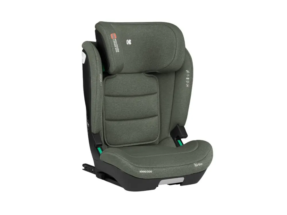 KikkaBoo Autosedačka 100-150 cm i-Scout i-SIZE Army Green