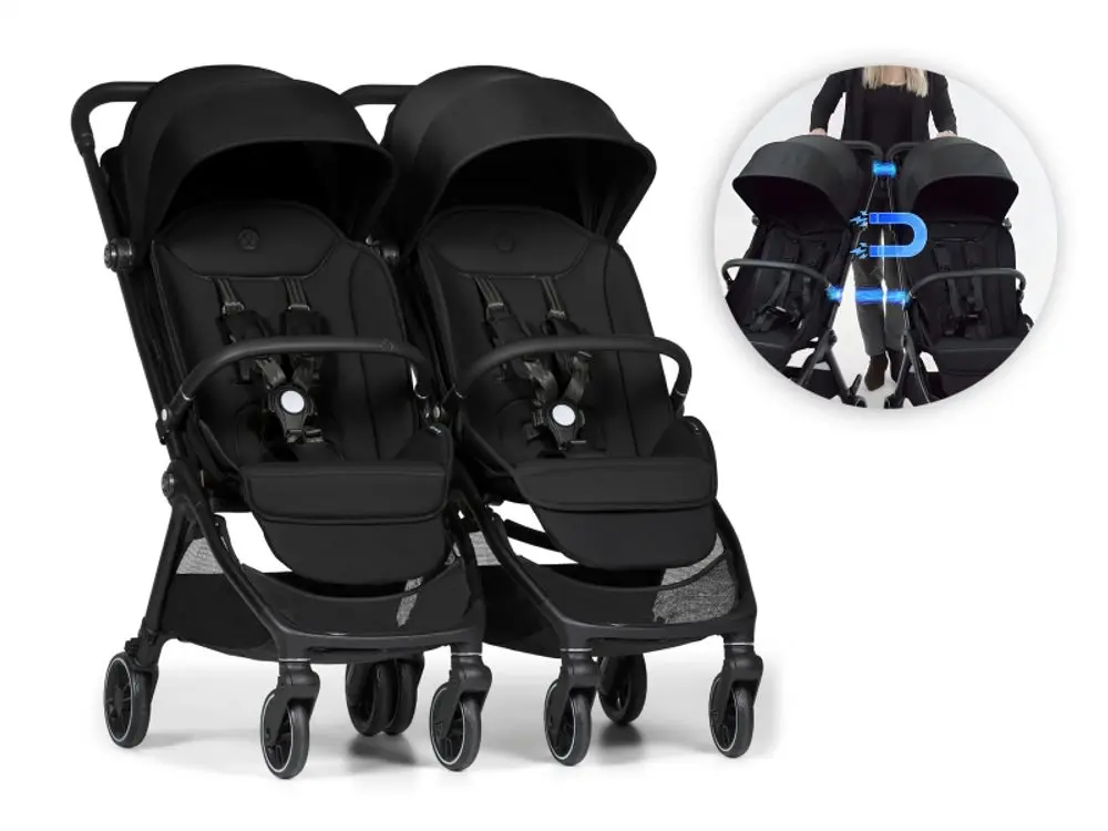 Bumprider Connect Mini 2x kočárek s madlem Black