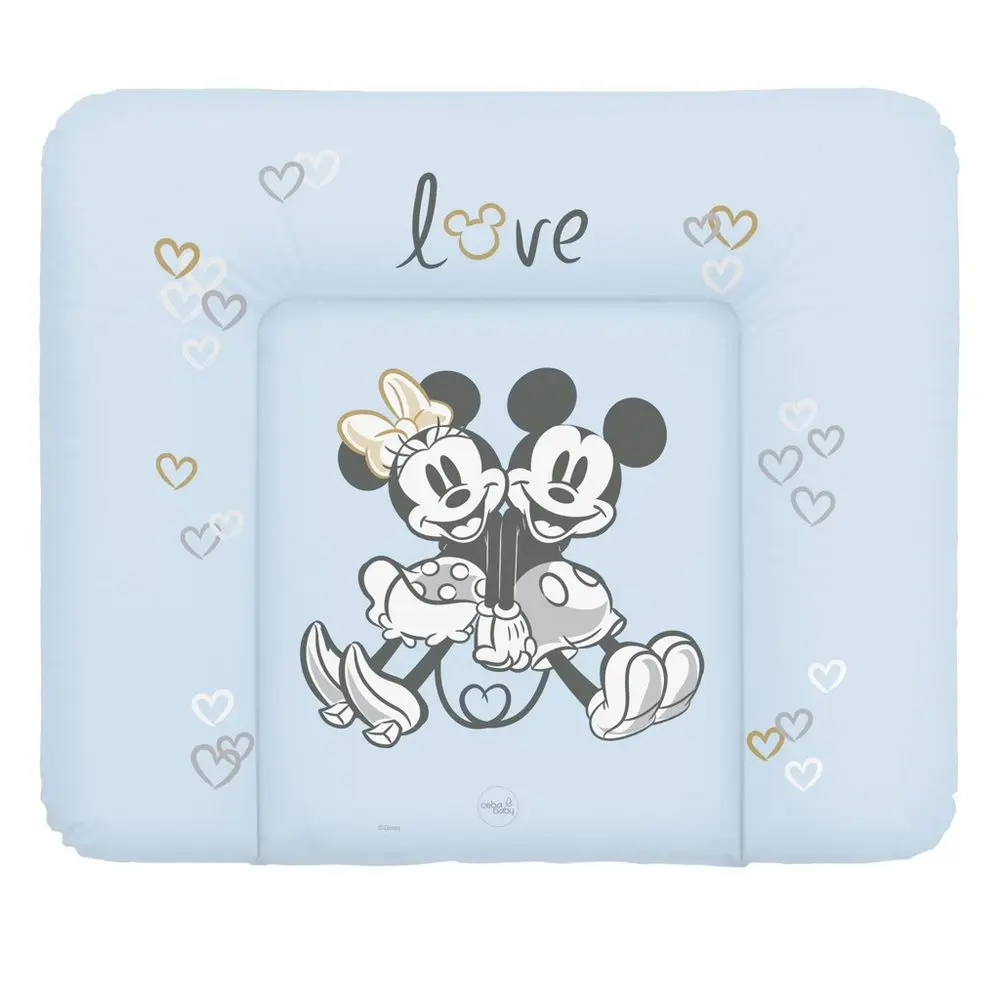 CEBA Podložka přebalovací měkká na komodu (85x72) Disney Minnie & Mickey - Blue