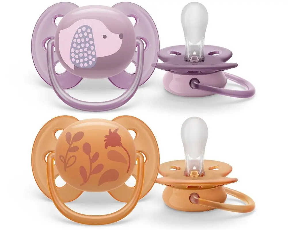Philips AVENT Šidítko Ultrasoft Premium Zvířátko 6-18m 2ks - dívka