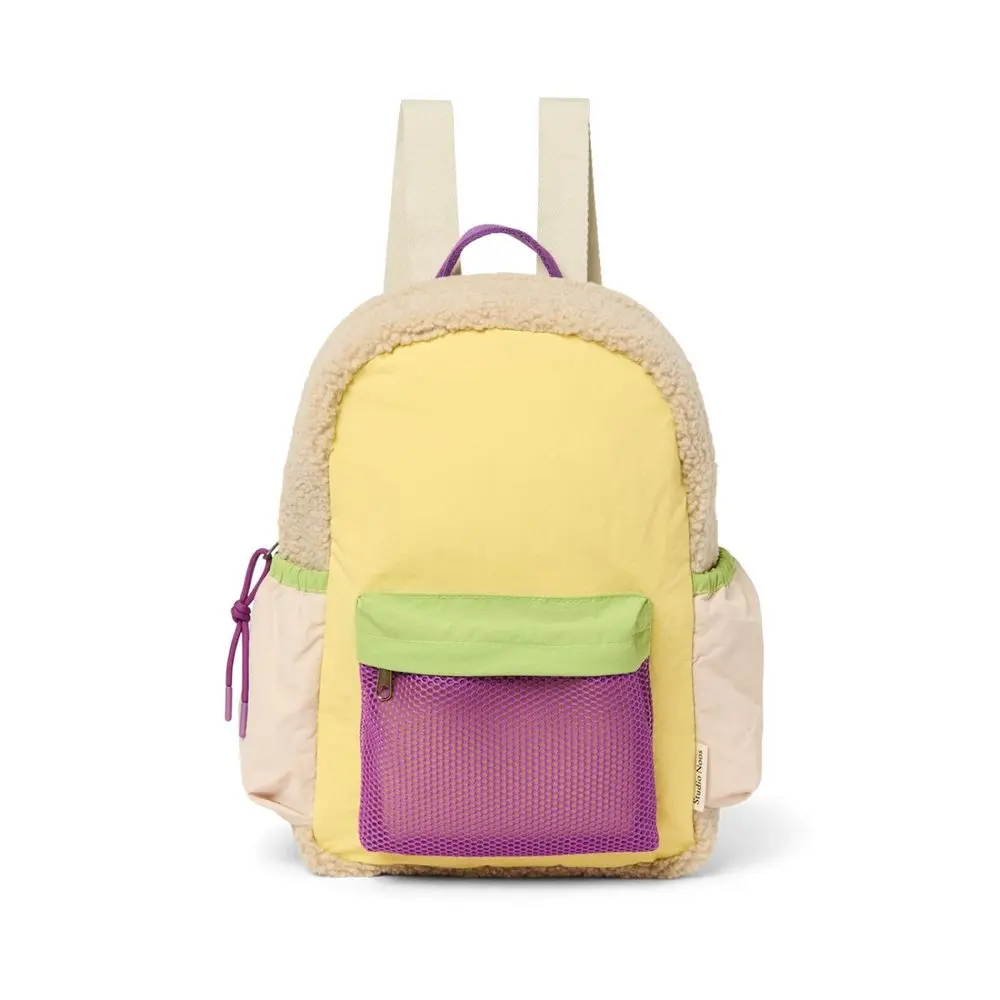 Studio Noos Patchwork Midi BACKPACK - batůžek Butter Yellow