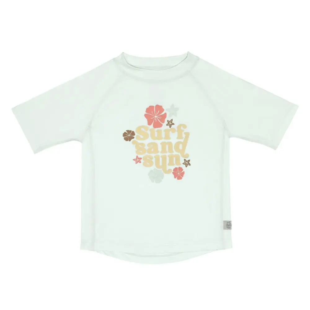 Lässig Splash Short Sleeve Rashguard flowers sea foam 13-18 mo.