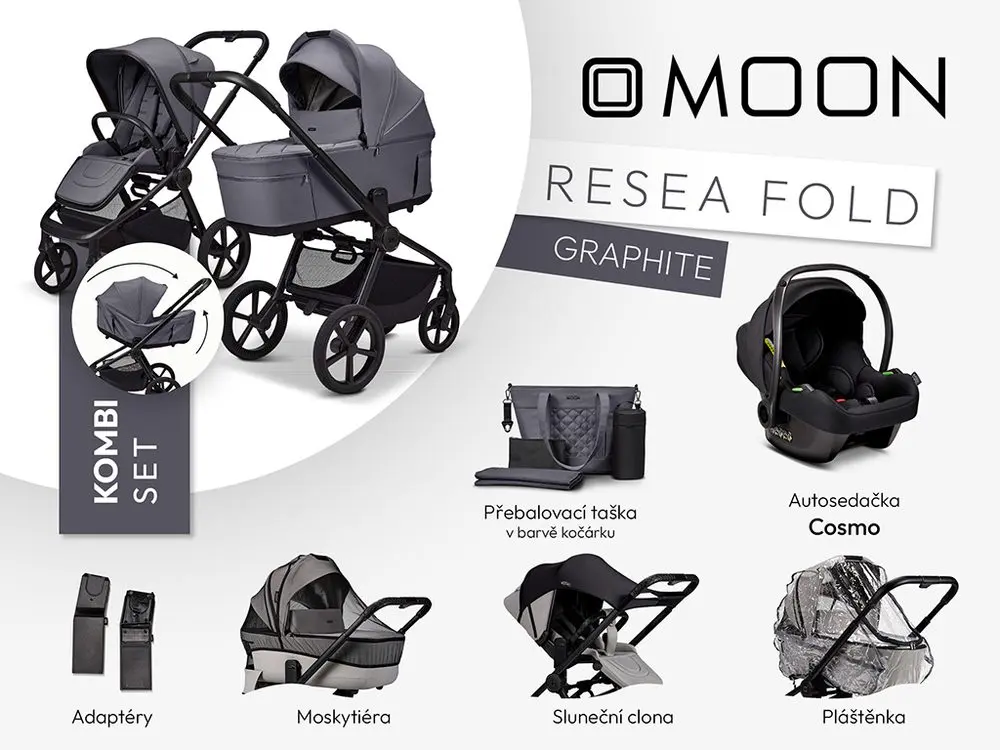 Moon ReSea FOLD kombi set - GRAPHITE