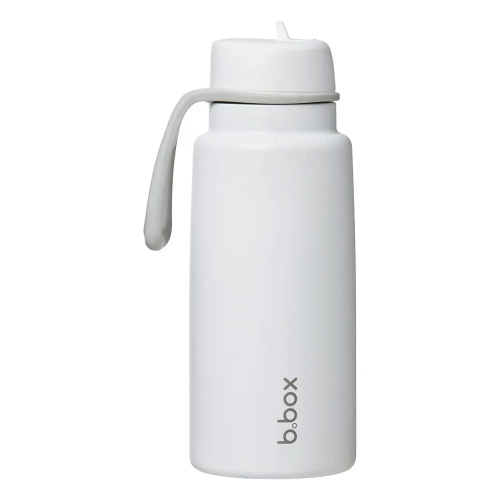 b.box Nerezová termolahev s brčkem 1l - white out