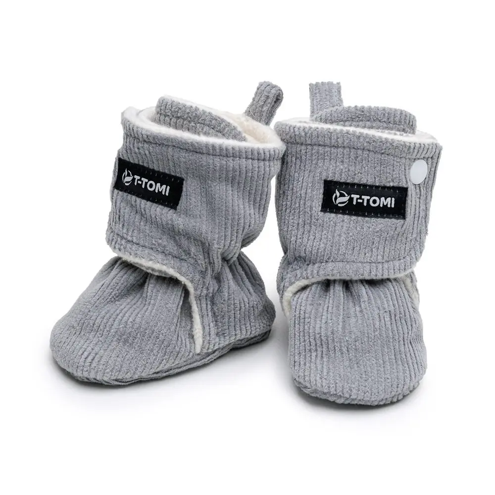 T-Tomi Zateplené capáčky Grey - 3-6 měsíců