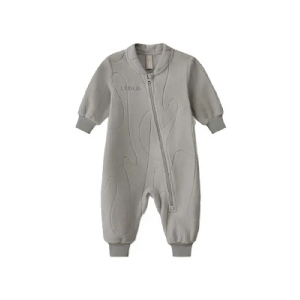 LEOKID Fleecový overal Tilio Monsoon Gray vel. 80