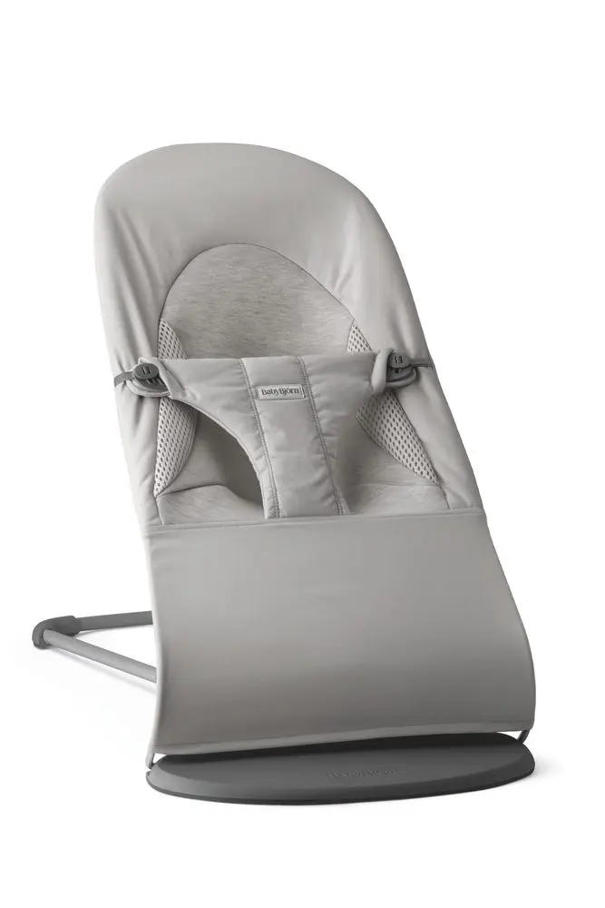 BabyBjörn lehátko Balance SOFT Tri-Fabric Woven/Jersey Light Gray
