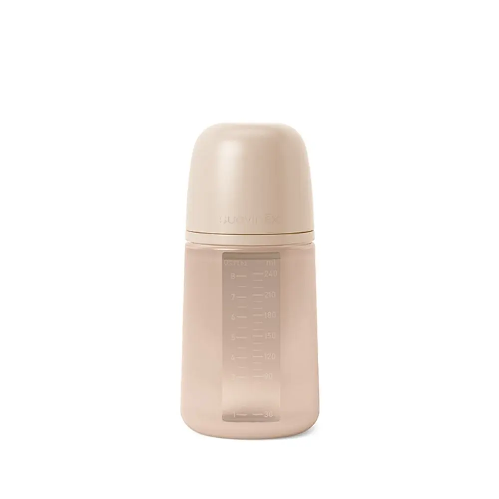 Suavinex kojenecká láhev (M) Colour Essence 240ml - růžová