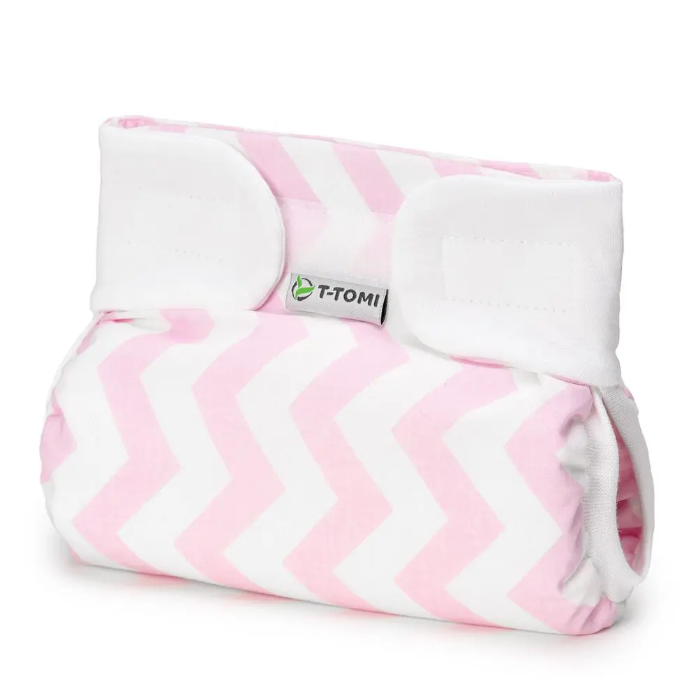 T-TOMI Ortopedické abdukční kalhotky - suchý zip Pink zig-zag (3-6kg)