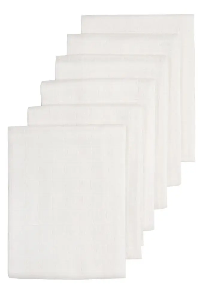 Meyco Sada plenek 6ks - White