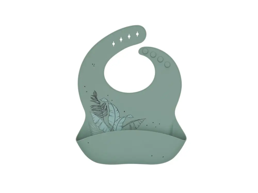 KikkaBoo Bryndák s kapsou Platinum Silicone Flora Sage