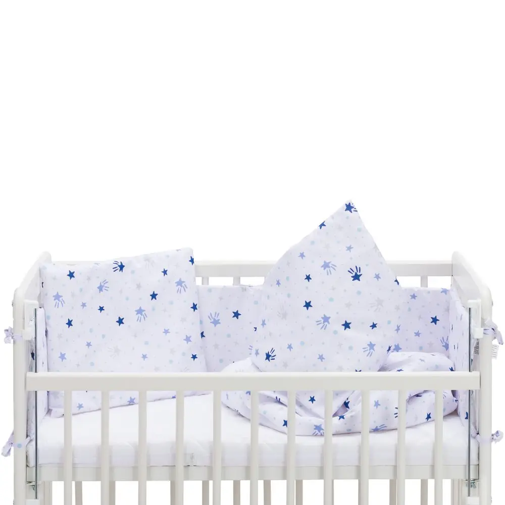 Fillikid Ložní souprava Luxe stars white/blue + matrace