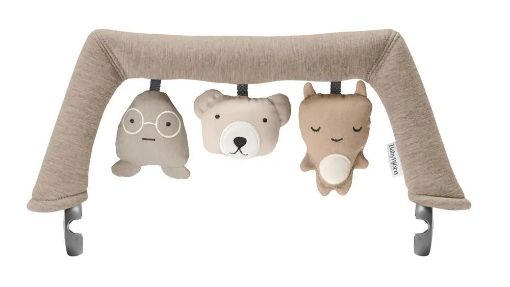 BABYBJORN Hračka na lehátko Babybjorn textilní zvířátka, Soft Friends, Neutrals