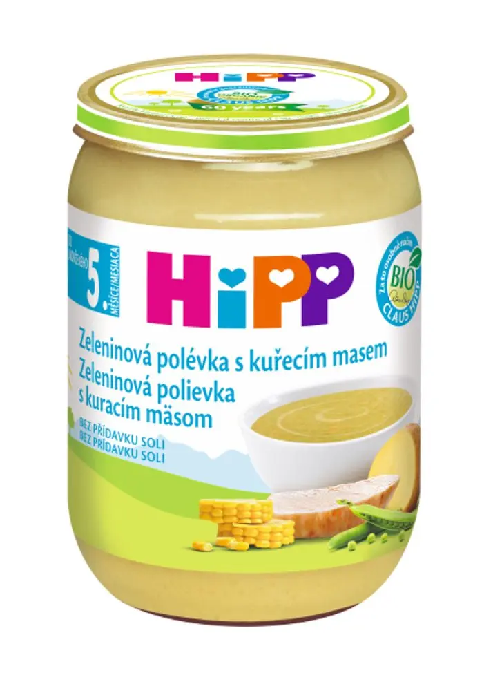HiPP POLÉVKY BIO Zeleninová s kuřecím masem 190g