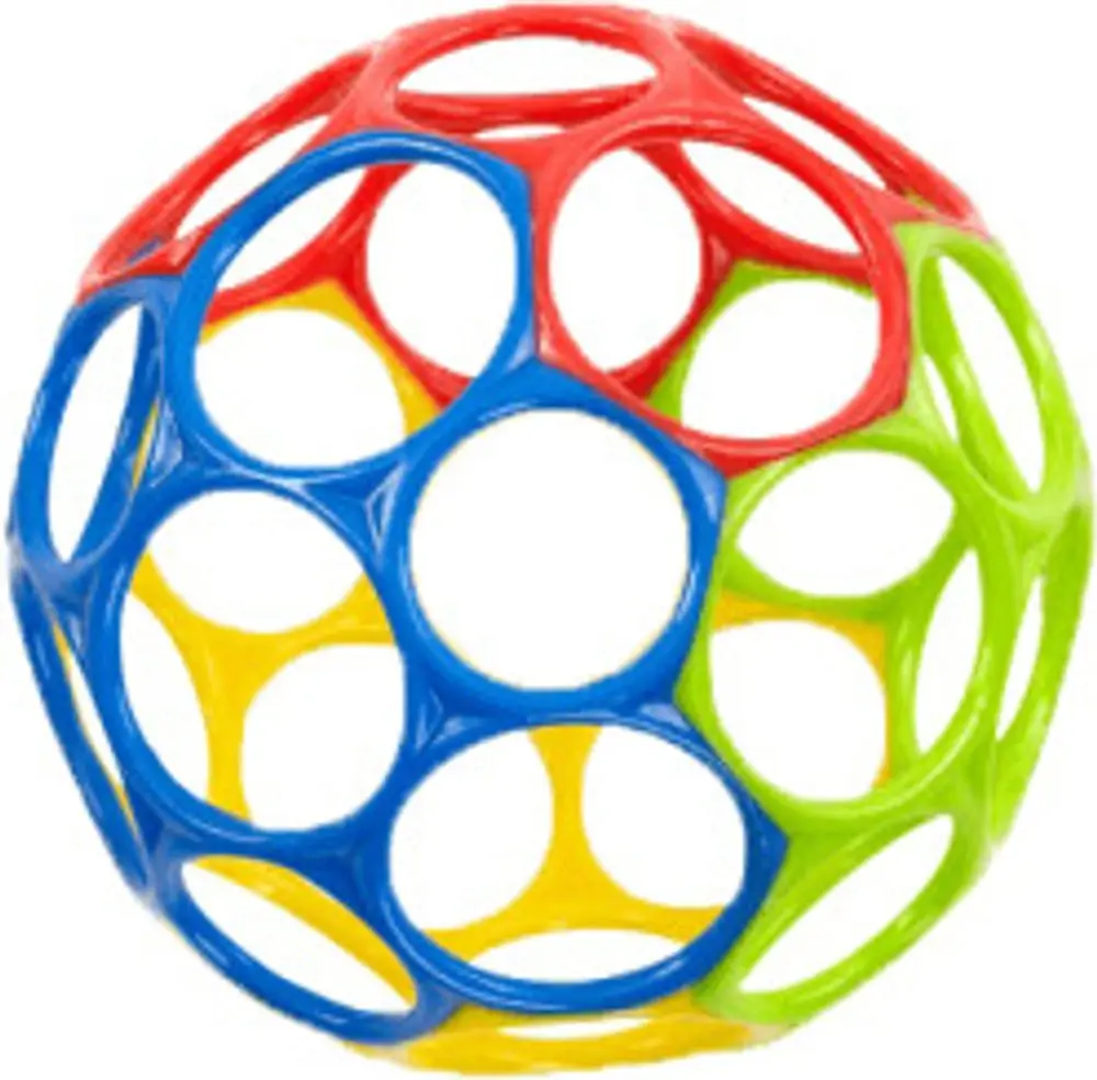 Oball Hračka Oball 10 cm, mix barev 0m+ - žlutá/zelená/modrá/oranžová