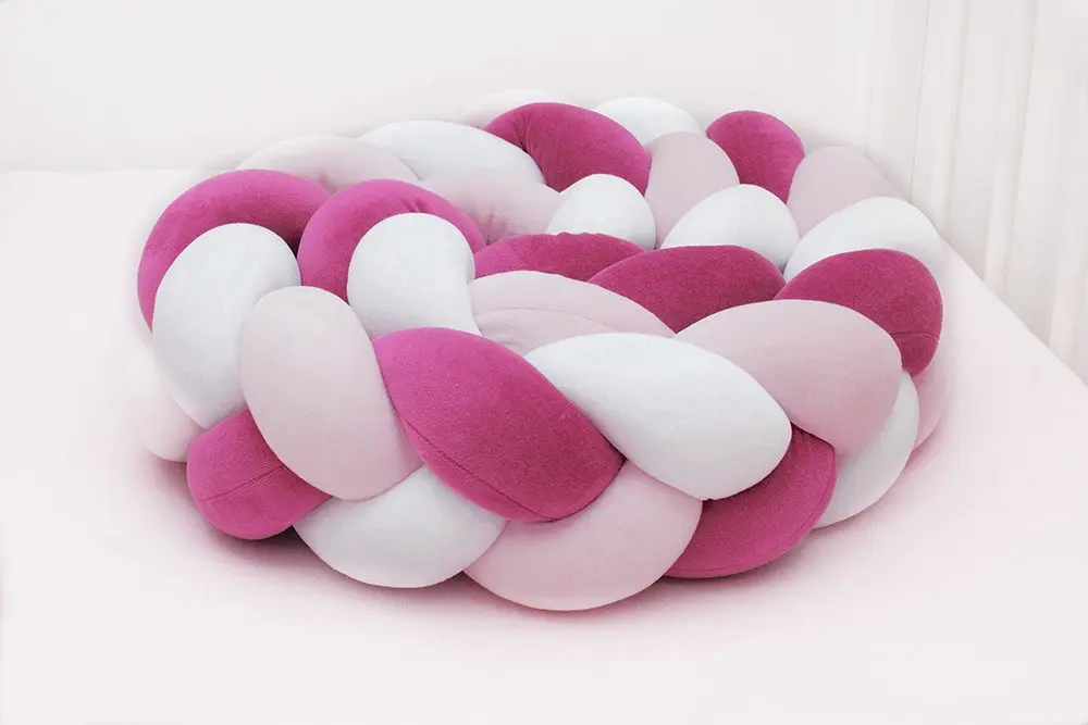 Scamp Mantinel do postýlky cop (Bílá-růžová-pink)