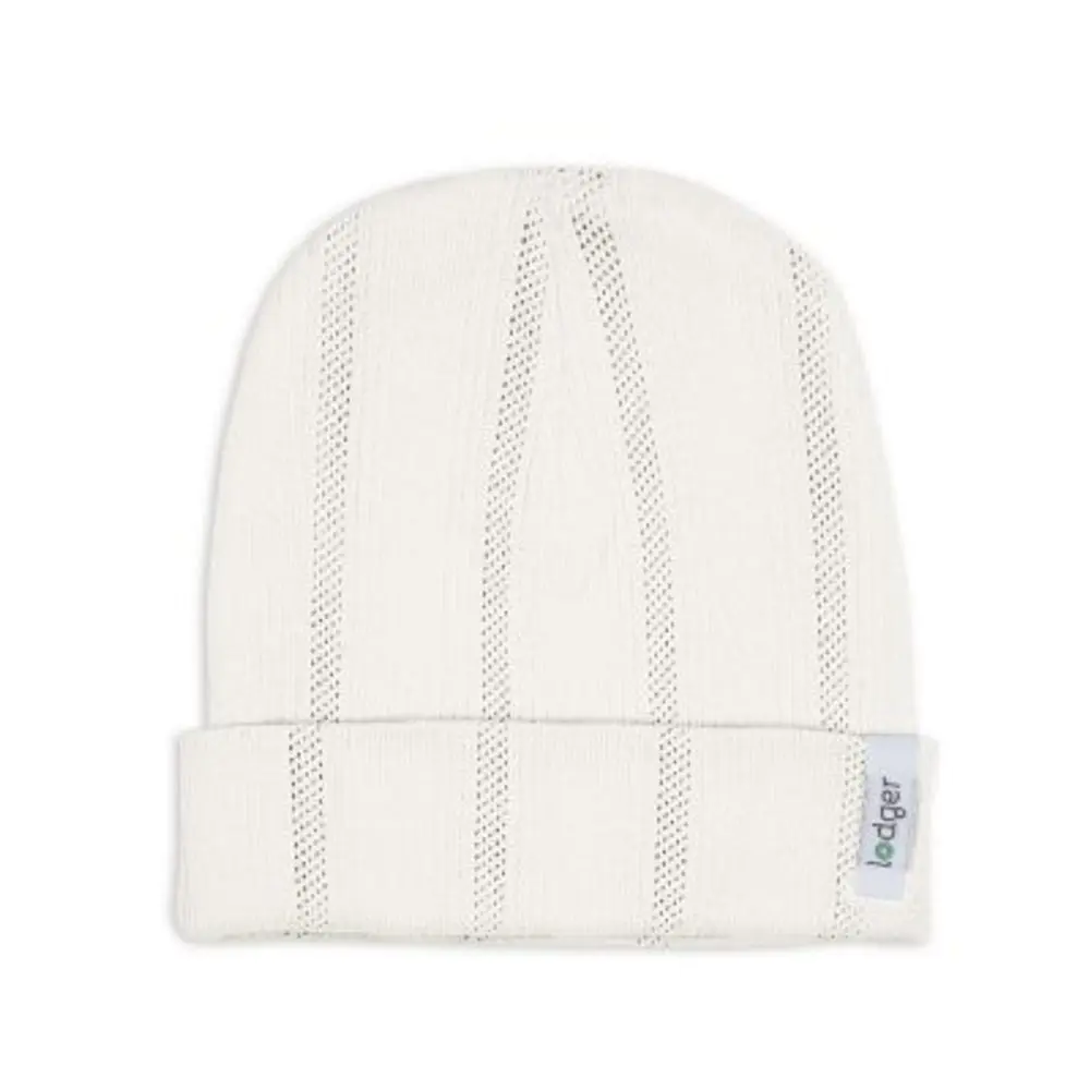 LODGER Čepička Pointelle Cream vel. 0 - 6 měsíců