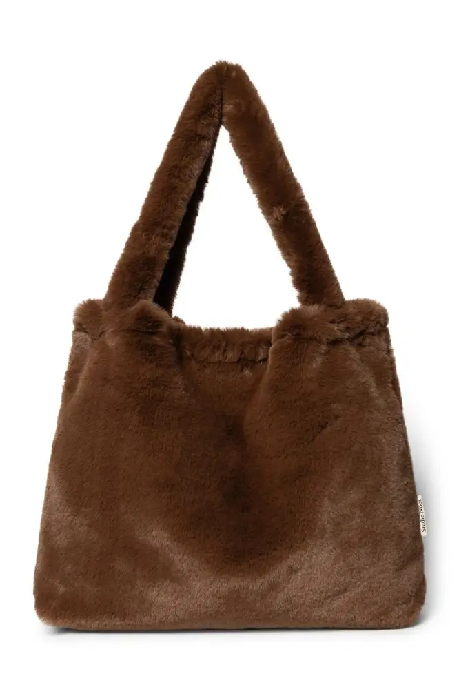 Studio Noos Faux Fur MOM BAG Brown