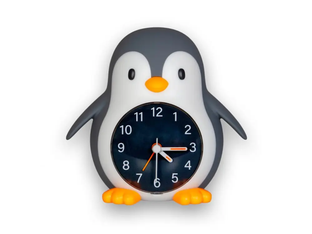 MegaLight Noční světlo s budíkem POPPY PENGUIN