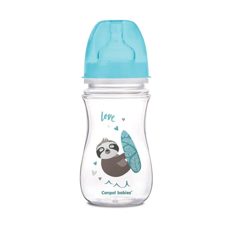 Canpol Babies Kojenecká lahev se širokým hrdlem EXOTIC ANIMALS 240 ml